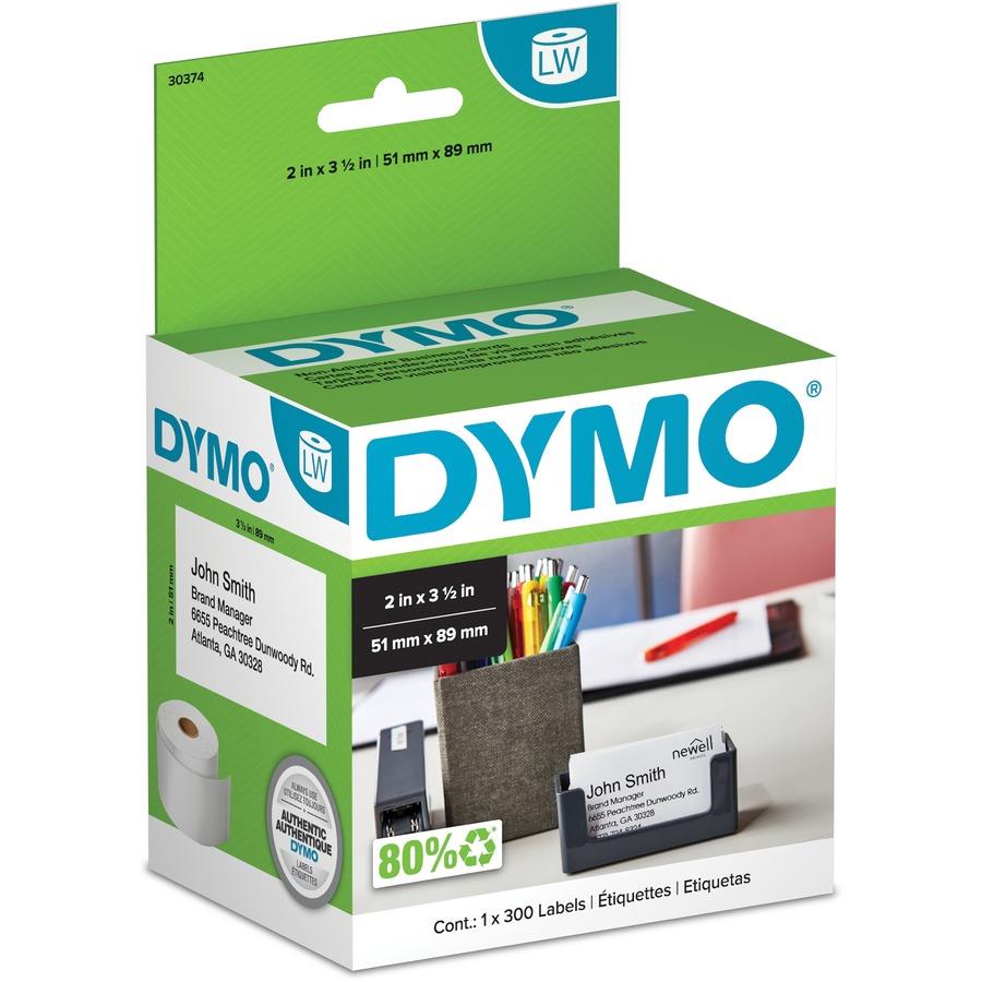 1 Roll 30374 Non-Adhesive Appointment Business 300 Card for Dymo