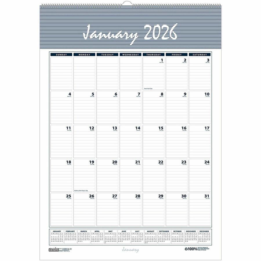 house-of-doolittle-bar-harbor-17-wall-calendar-julian-hod332-hod-332-office-supply-hut