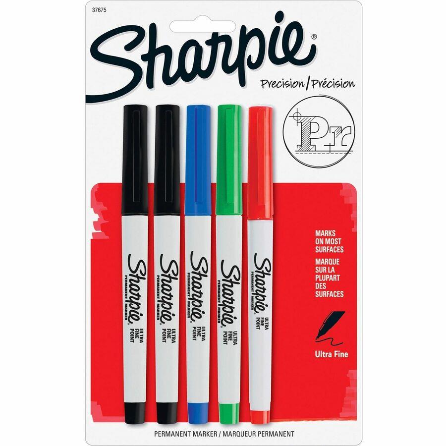 Sharpie Retractable Permanent Marker, Ultra Fine Tip, Assorted Colors,  8/Set 