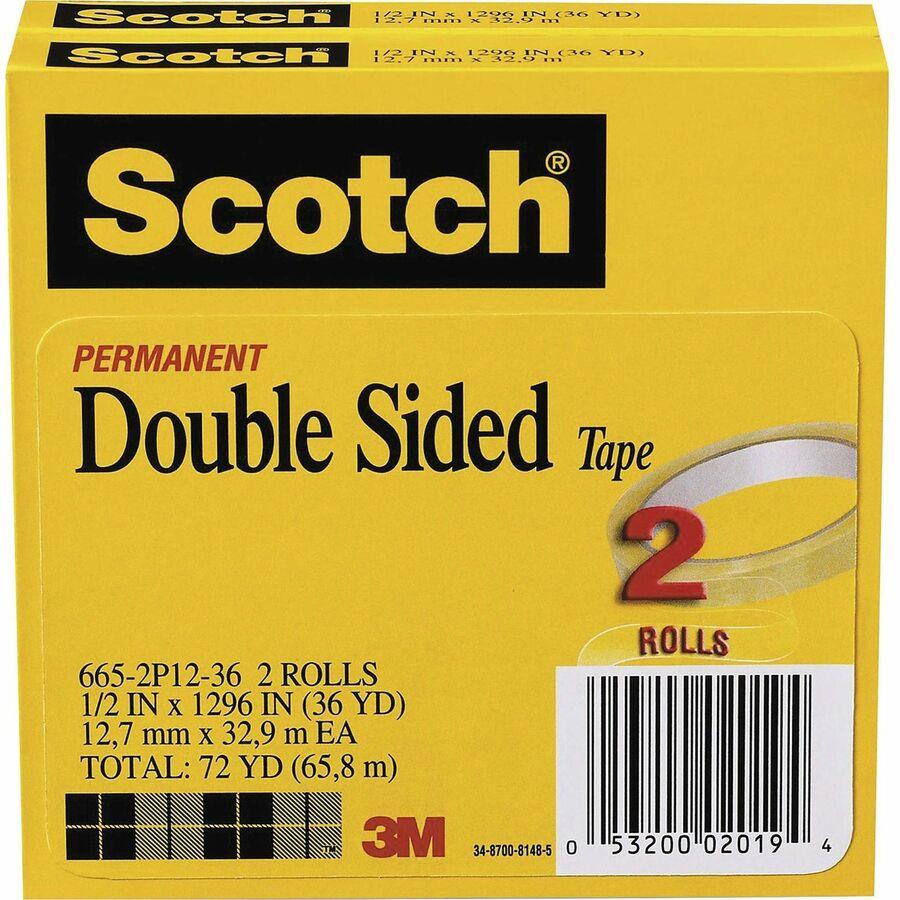 Scotch Double-Sided Tape Runner - 4 / Pack - Clear