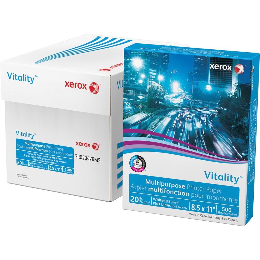 Xerox Vitality Multipurpose Printer Paper - White - 92 XER3R02047, XER  3R02047 - Office Supply Hut