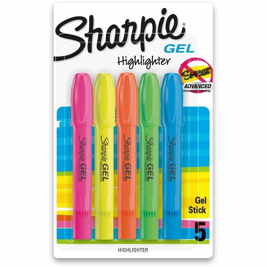 Sharpie Accent Tank Style Highlighter Chisel Tip Fluorescent Yellow 4/Set