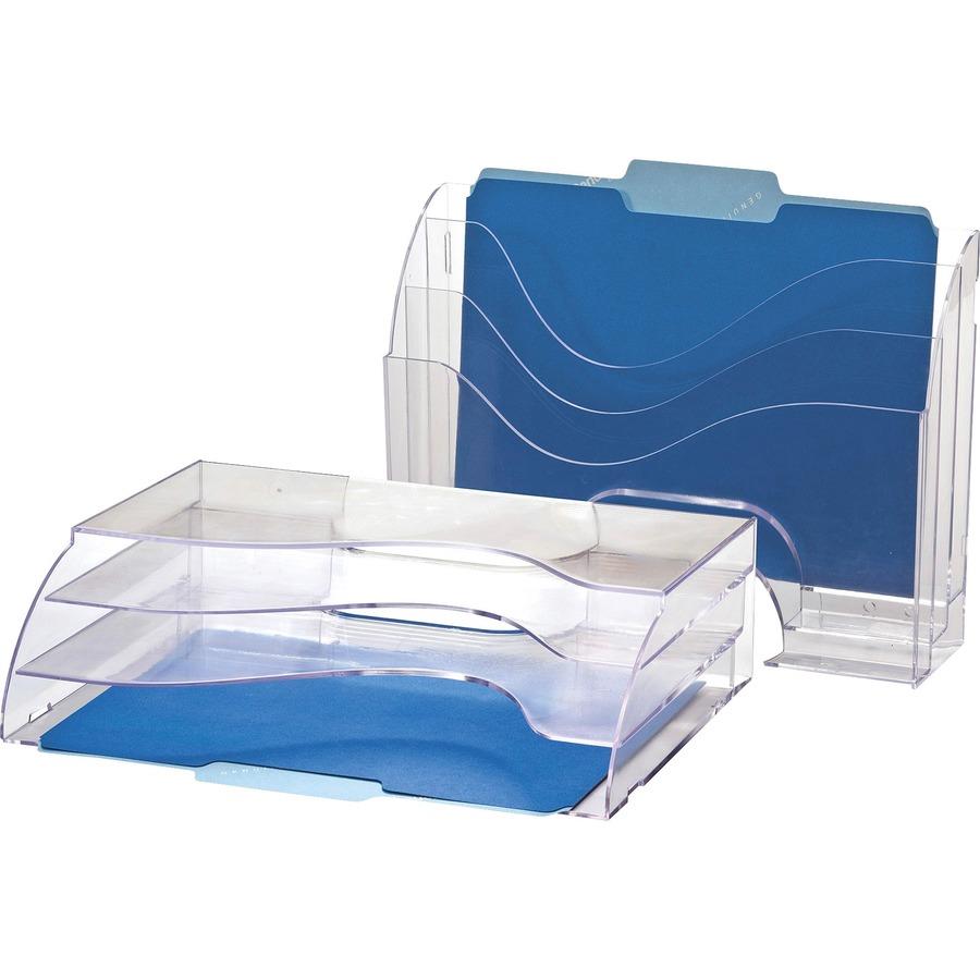 Innovative Storage Designs Desktop Organizer 6 Compartments Clear - Office  Depot