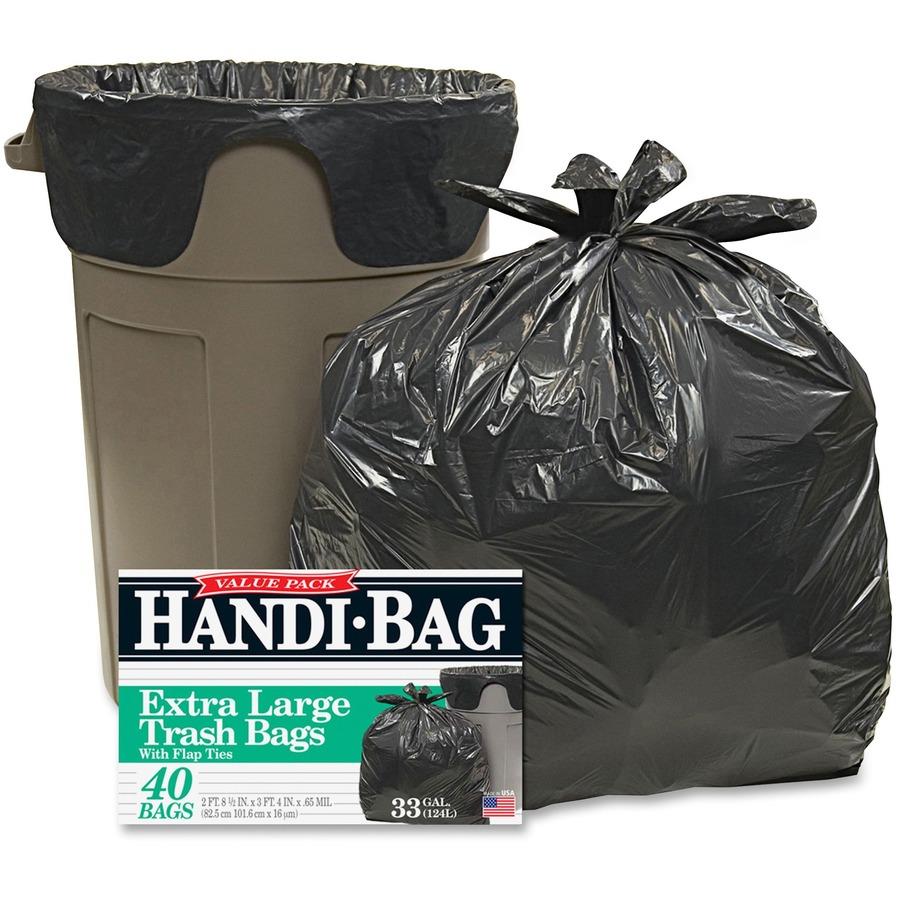 Stout Total Recycled Content Brown Trash Bags, 33 gal, 100 ct
