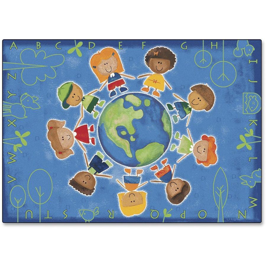 Fishing for Literacy Oval Rug