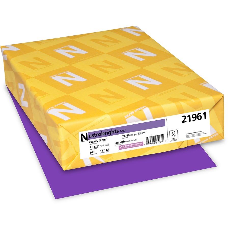 Astrobrights Color Paper - Grape - Letter - 8 1/2