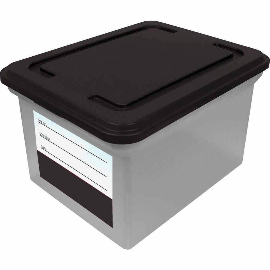 Akro-Mils Attached Lid Containers: 65 lb. Capacity:Boxes:Bins