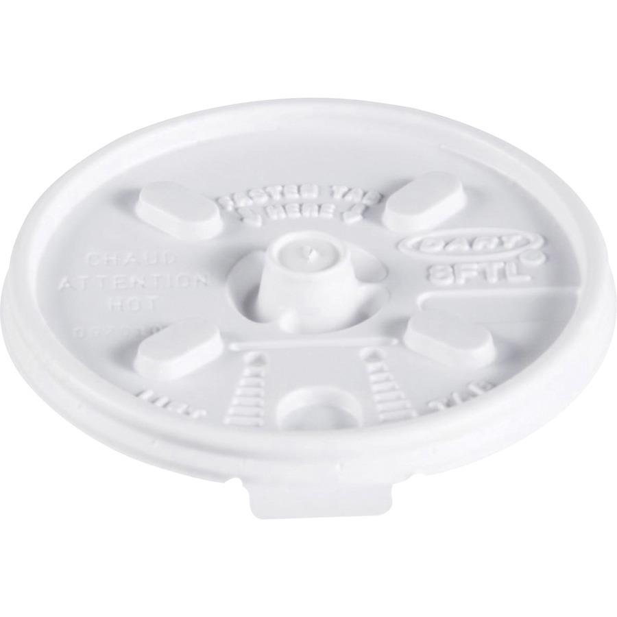 Dart Translucent Slotted Foam Cup Lids