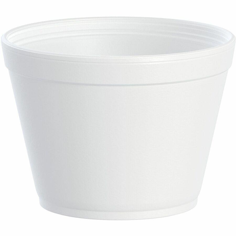 16 oz White Ice Cream Cups