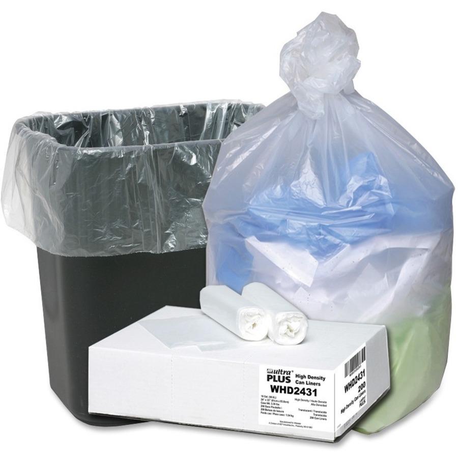 Hefty 8 Gal. Medium White Trash Bag (24-Count)