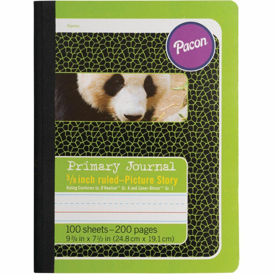Pacon Primary Journal Dotted Midline Comp Book - 100 Sheets - 0.63