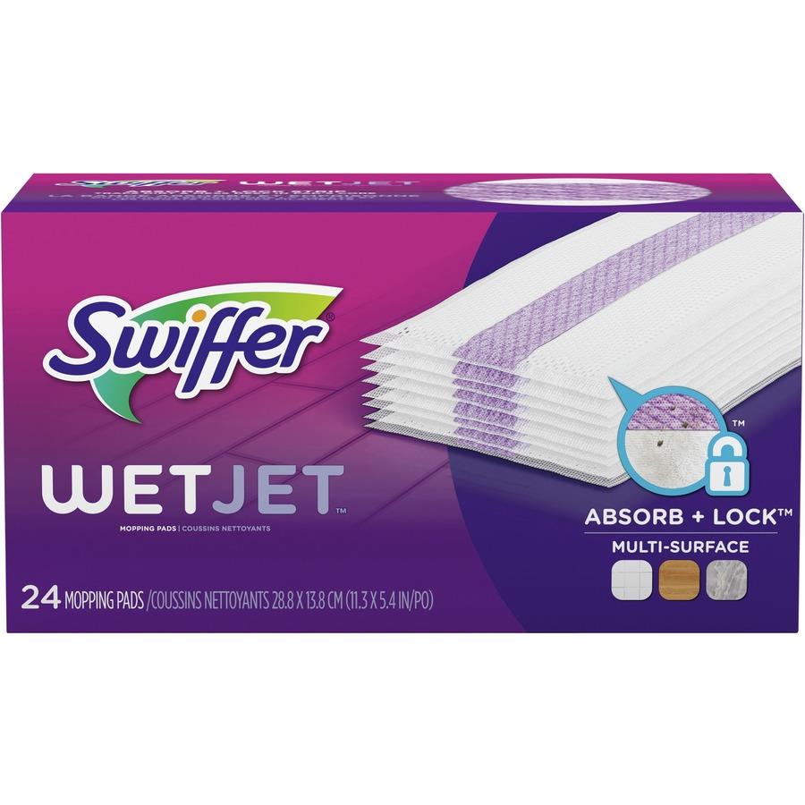 Swiffer WetJet Floor Cleaner - 42.2 fl oz (1.3 quart) - Open-Window Fresh Scent - 4 / Carton - Quick Drying, Haze-free, Streak-free - Clear