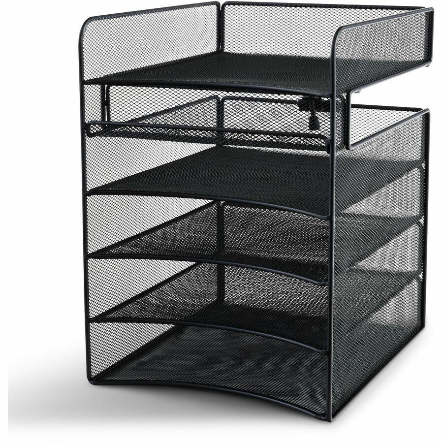 Safco Products Onyx Mesh Horizontal Hanging Desk Storage