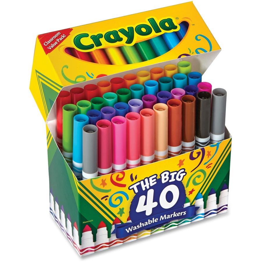 Crayola Fine Line Markers Assorted Classic Classpack Pack Of 10 - Office  Depot