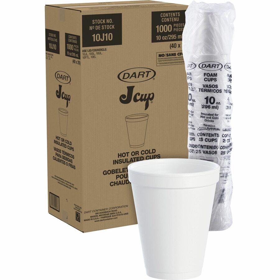 Disposable Foam Drink Cups 12 fl oz 1000 per Carton Hot And Cold Drink Cup  White