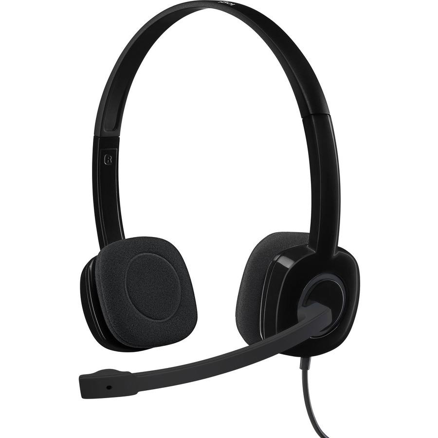 Logitech Headset H111 with Noise Cancelling Microphone 3.5 mm jack