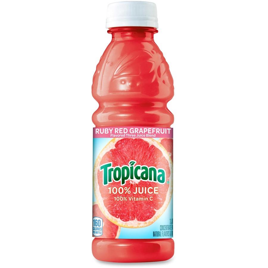 Tropicana 100% Orange Juice Bottle (10 oz x 24 ct)