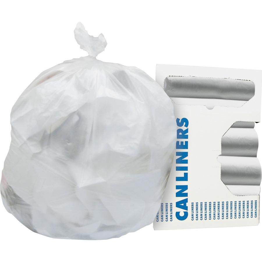 38 X 58 1.25mil 60gal White Trash Can Liner