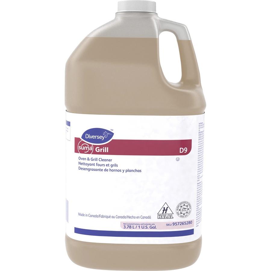 Diversey Suma Oven/Grill Cleaner - Ready-To-Use - 128 fl oz (4 quart) - 4 / Carton - Heavy Duty - Brown Diversey Suma Oven/Grill Cleaner - Ready-To-Use - 128 fl oz (4 quart) - 4 / Carton - Heavy Duty - Brown