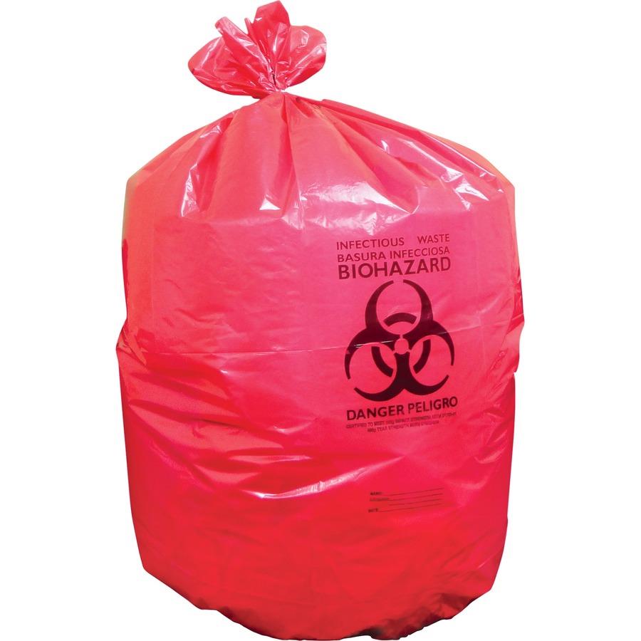 HDPE/LDPE Red Medical Biohazard Waste Garbage Bag with Low Price