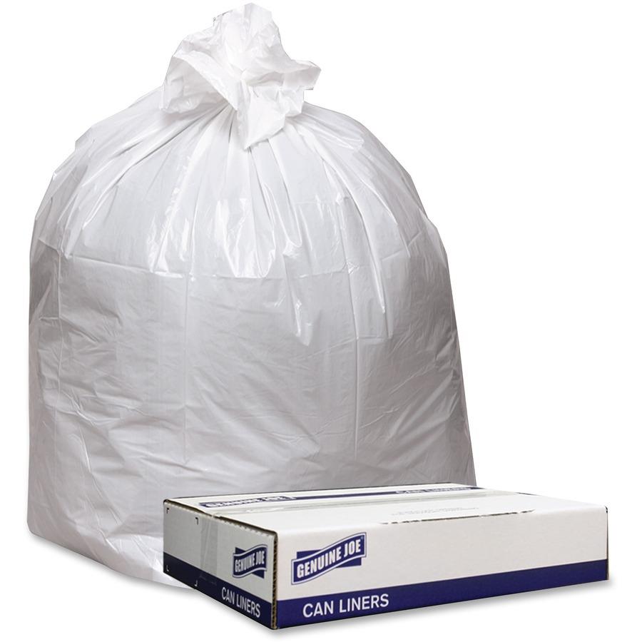 Linear Low-Density Can Liners, 10 gal, 0.35 mil, 24 x 23, Black,  500/Carton