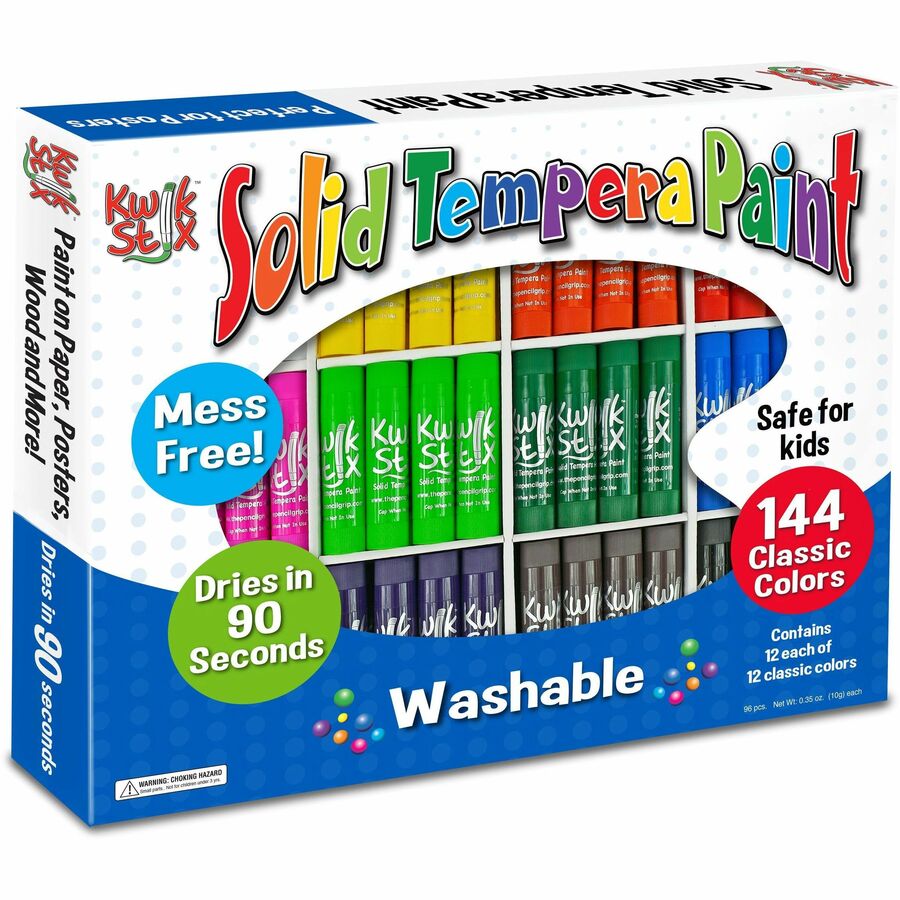 The Pencil Grip Kwik Stix 144Piece Tempera Paint Sticks 144 / Box