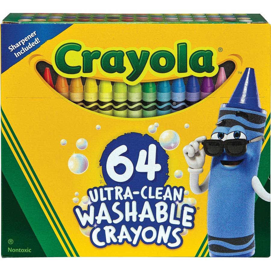 Crayola Washable Crayons - Assorted - 64 / Pack - ICC Business