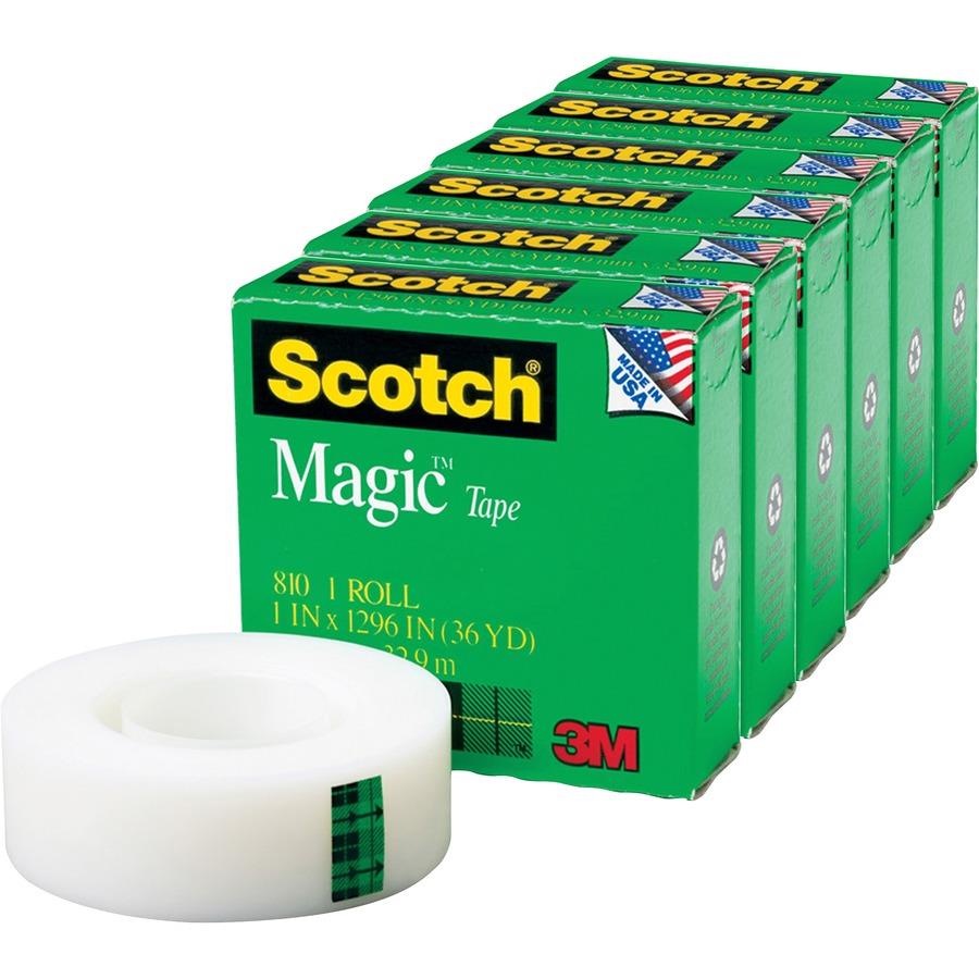 Scotch Invisible Magic Tape - 36 yd Length x 1 Width - 1 Core