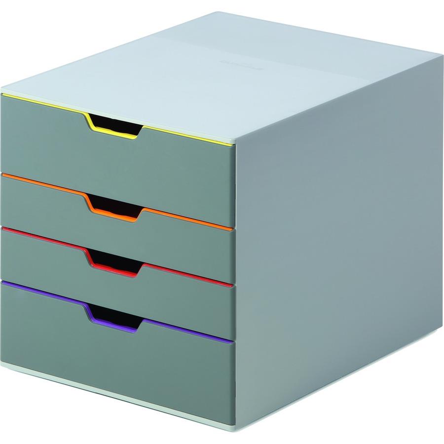 Stackable Storage Box Drawer Organizer Colorful Desktop Workspace Boxes 