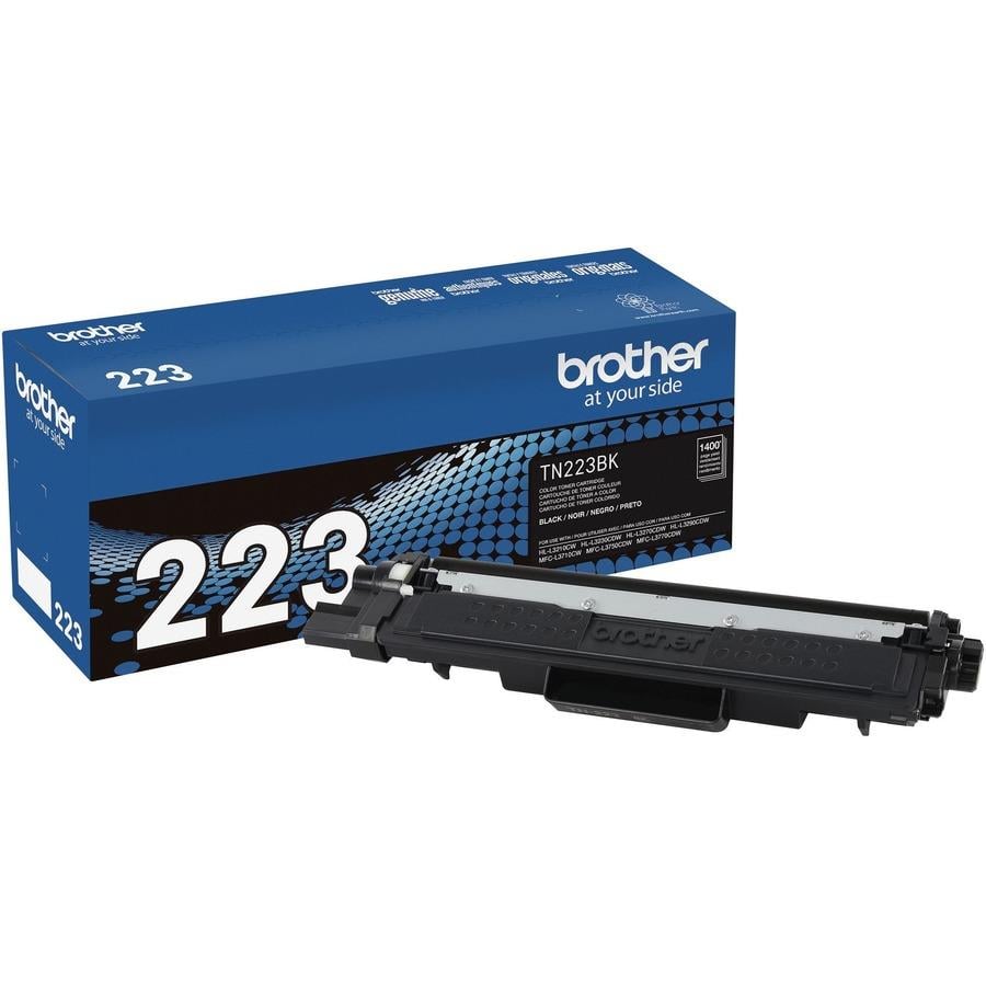 Brother Genuine TN-223BK Standard Yield Black Toner Cartridge - Laser -  Standard Yield - 1400 Pages - ICC Business Products