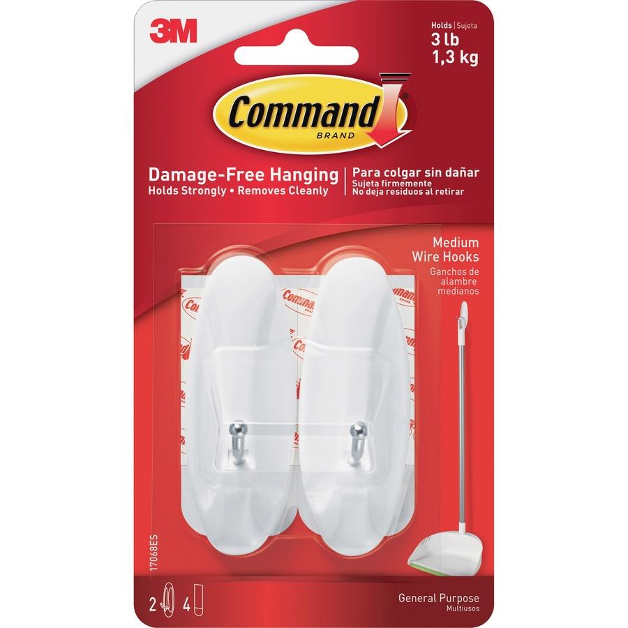 6-pack Command Heavy Duty Adhesive Hooks for Wall Hanging, Towel Hooks,  etc.