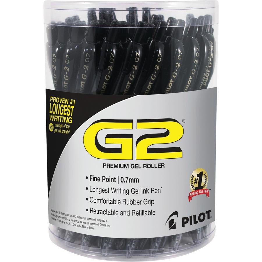 Pilot G2 Metallics Retractable Gel Pen, Fine 0.7mm, Assorted Ink/Barrel, 8/Pack