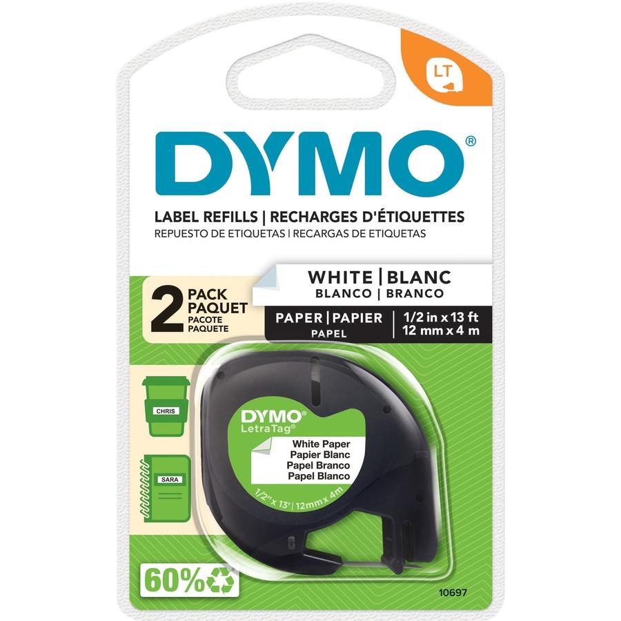Dymo LetraTag Electronic Labelmaker Tape - 1/2