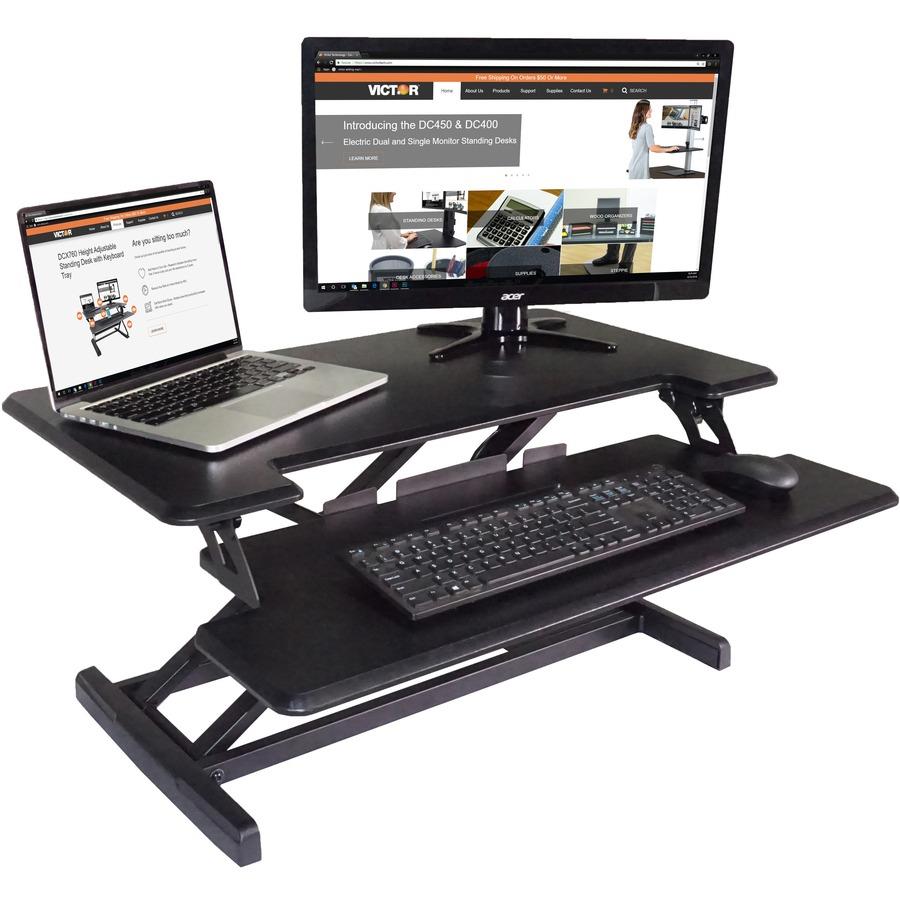 High Rise™ Height Adjustable Compact Electric Full Standing Desk - Victor  Tech