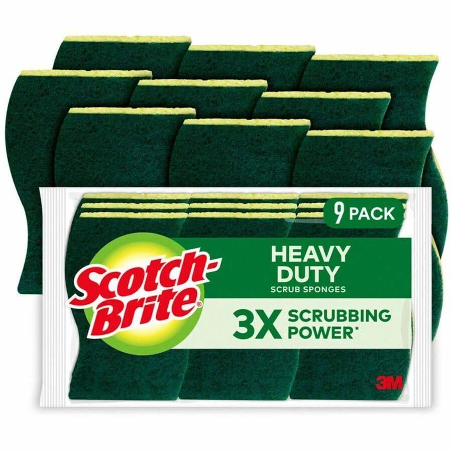 Scotch-Brite Heavy-Duty Scrub Sponges - 2.8 Scotch-Brite Heavy-Duty Scrub Sponges - 2.8