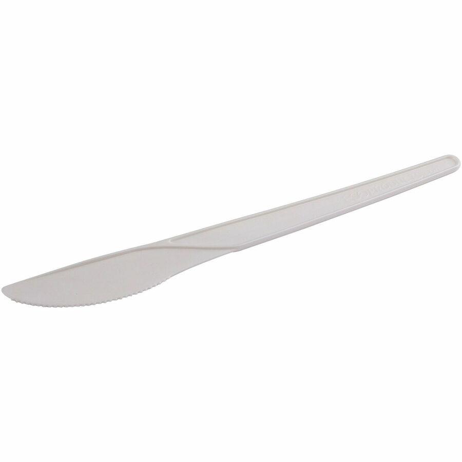 Silver Plastic Disposable Steak Knives-360 Per Case