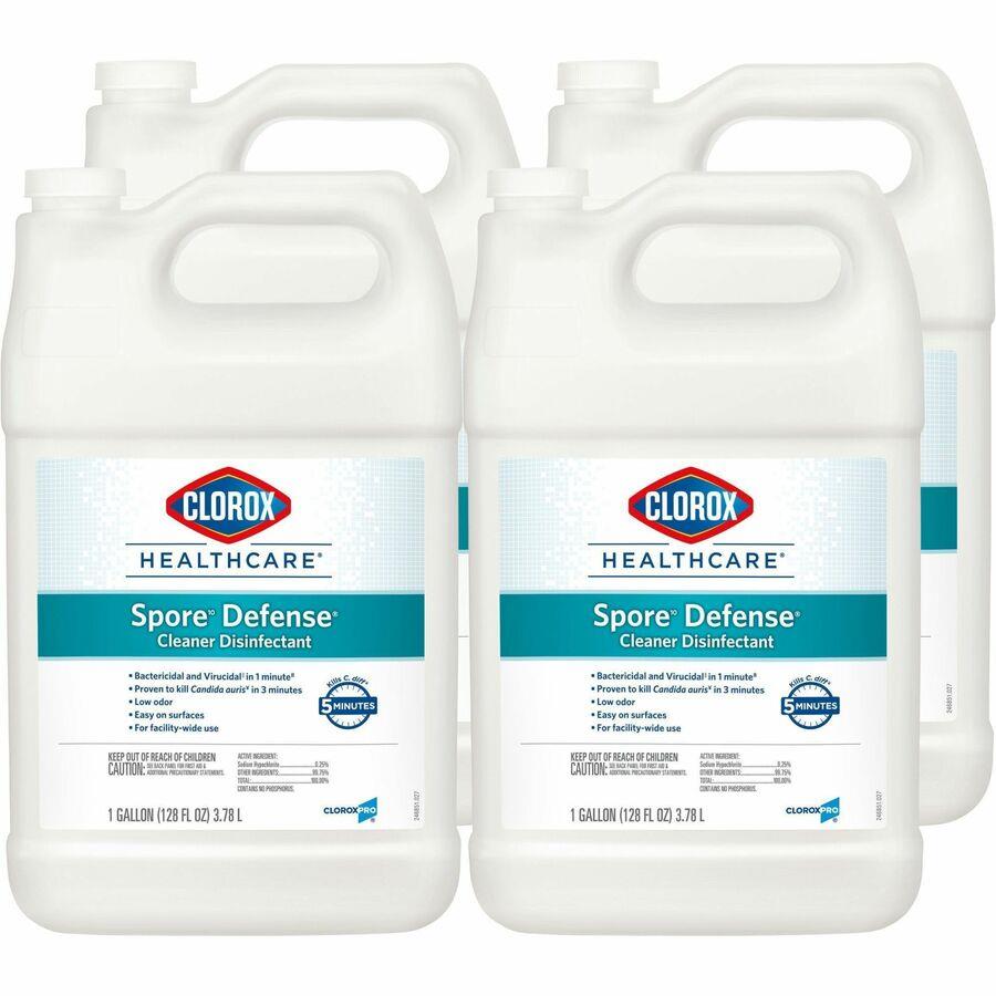 CloroxPro Clinical Germicidal Cleaner + Bleach Hospital Disinfectant, 32 Fl  Oz, Pack of 2