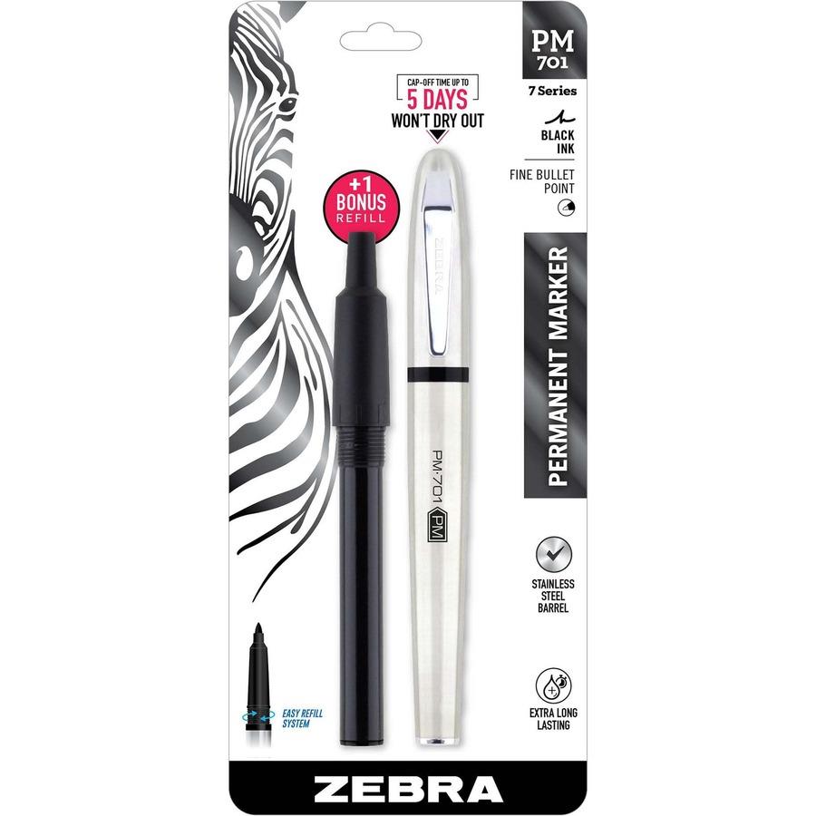 Fine Tip Permanent Marker, Fine Bullet Tip, Black