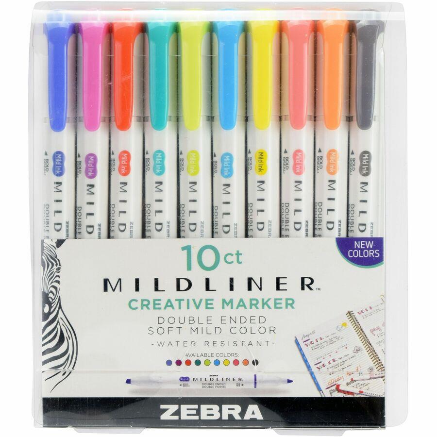 Zebra Pen Mildliner Double-ended Assorted Highlighter Set ZEB78501, ZEB  78501 - Office Supply Hut