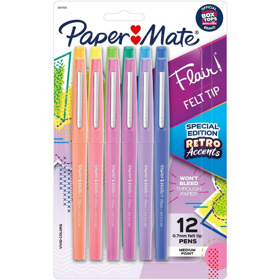 Paper Mate Flair Felt Tip Pens Variety Pack, Features Bold Point