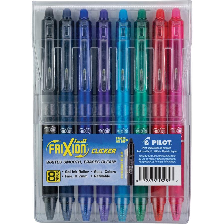  Pilot Frixion Gel Ink Pen Refills, Fine Point 0.7mm, Navy Blue  Ink (3 Packs of 2 Refills each) : Office Products