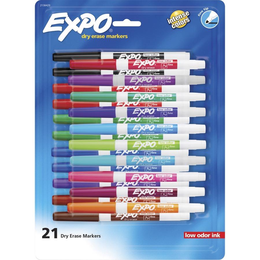 Expo Low Odor Dry Erase Marker Bullet Tip Red Dozen