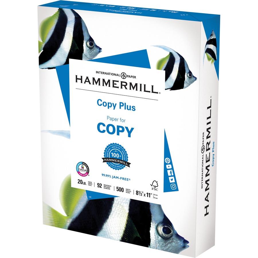 HP Papers Office20 8.5x11 Inkjet Copy & Multipurpose Paper - White - 92  Brightness - Letter - 8 1/2 x 11 - 20 lb Basis Weight - FSC - ICC  Business Products