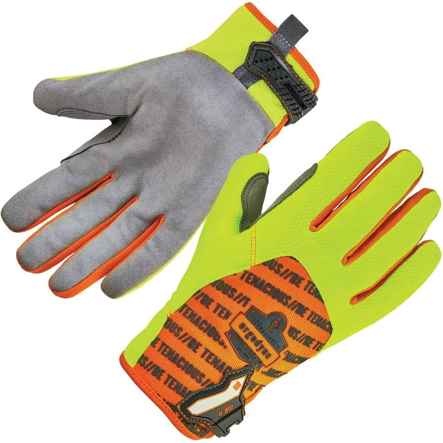 Ergodyne ProFlex 901 Half-Finger Leather Impact Gloves - Extra