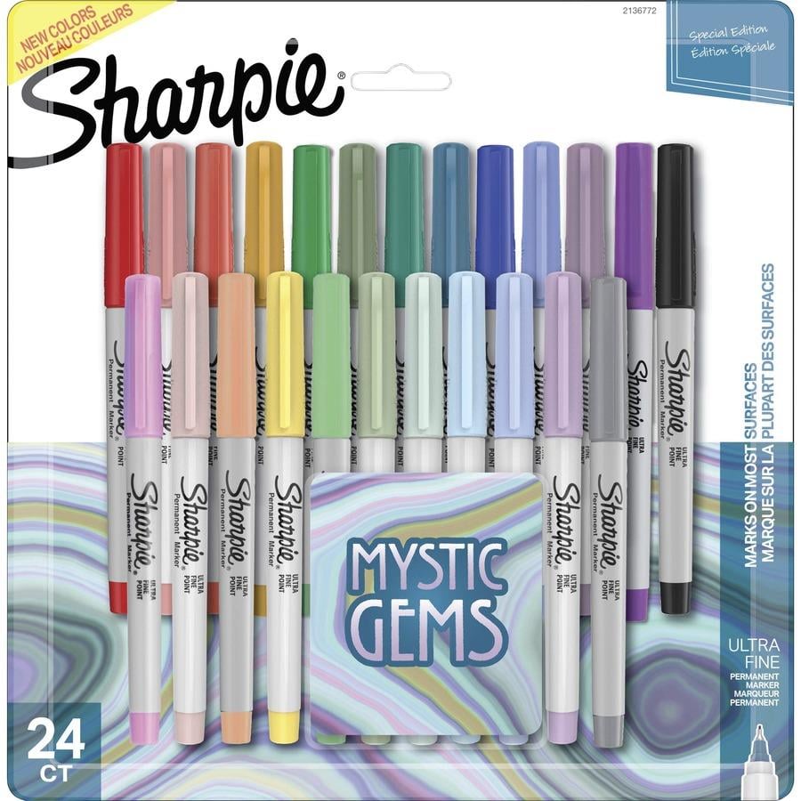  SHARPIE Permanent Marker, Ultra-Fine Point, Pink, 6 Pack  (Gray) : Office Products