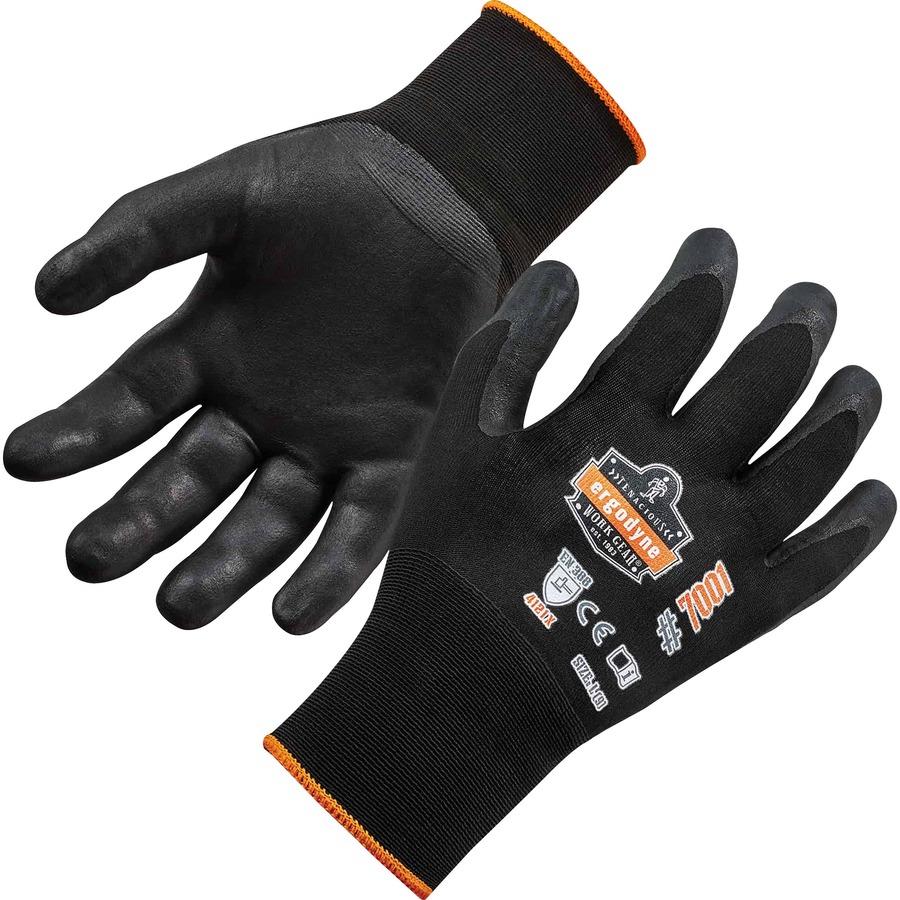 ProFlex 901 Half-Finger Leather Impact Gloves, BLACK, Size XL