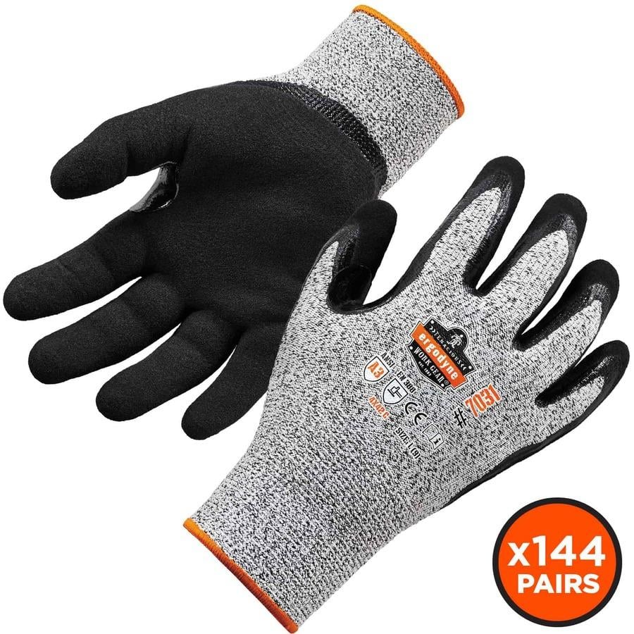 Nitrile-Coated Cut-Resistant Gloves, Dorsal Impact Reducing