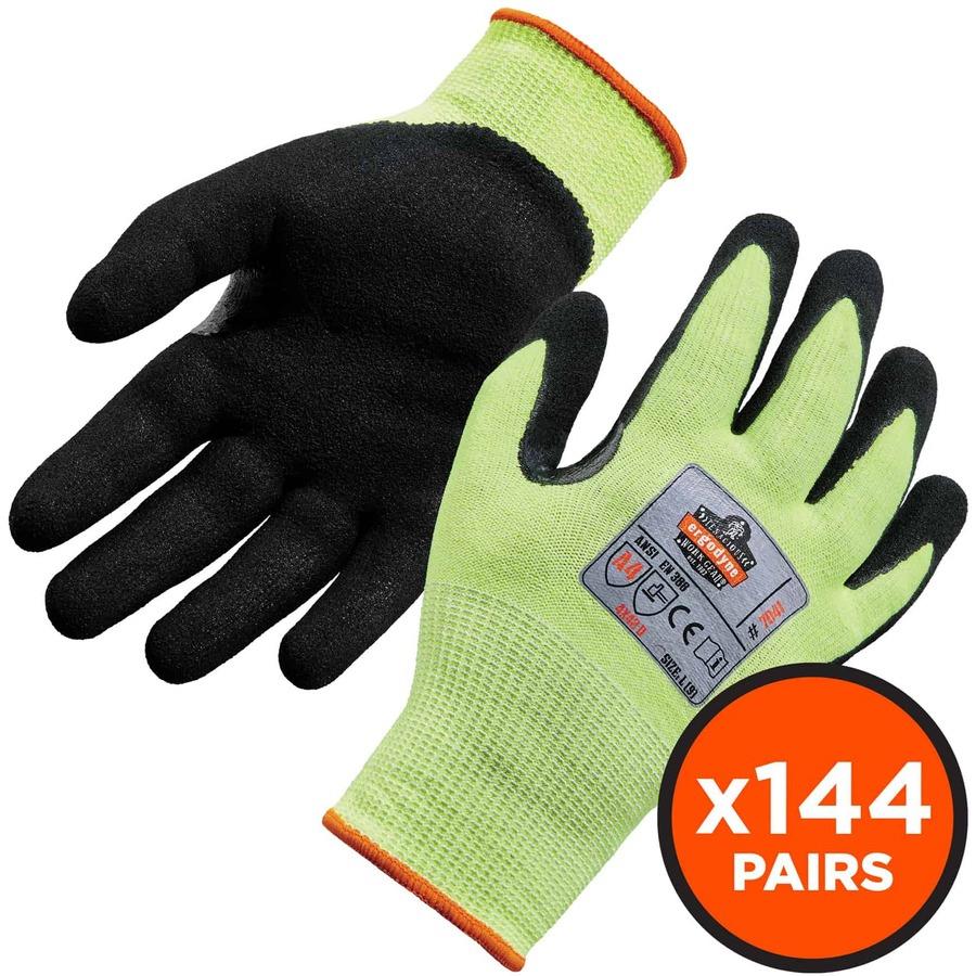 Ergodyne ProFlex 7551 A5 Coated Waterproof Gloves, Size: Medium, Orange