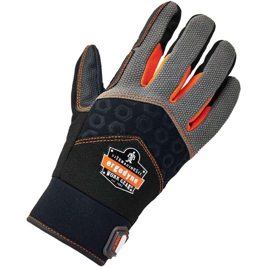 Ergodyne ProFlex 9001 Full-Finger Impact Gloves - XXL Size - Black