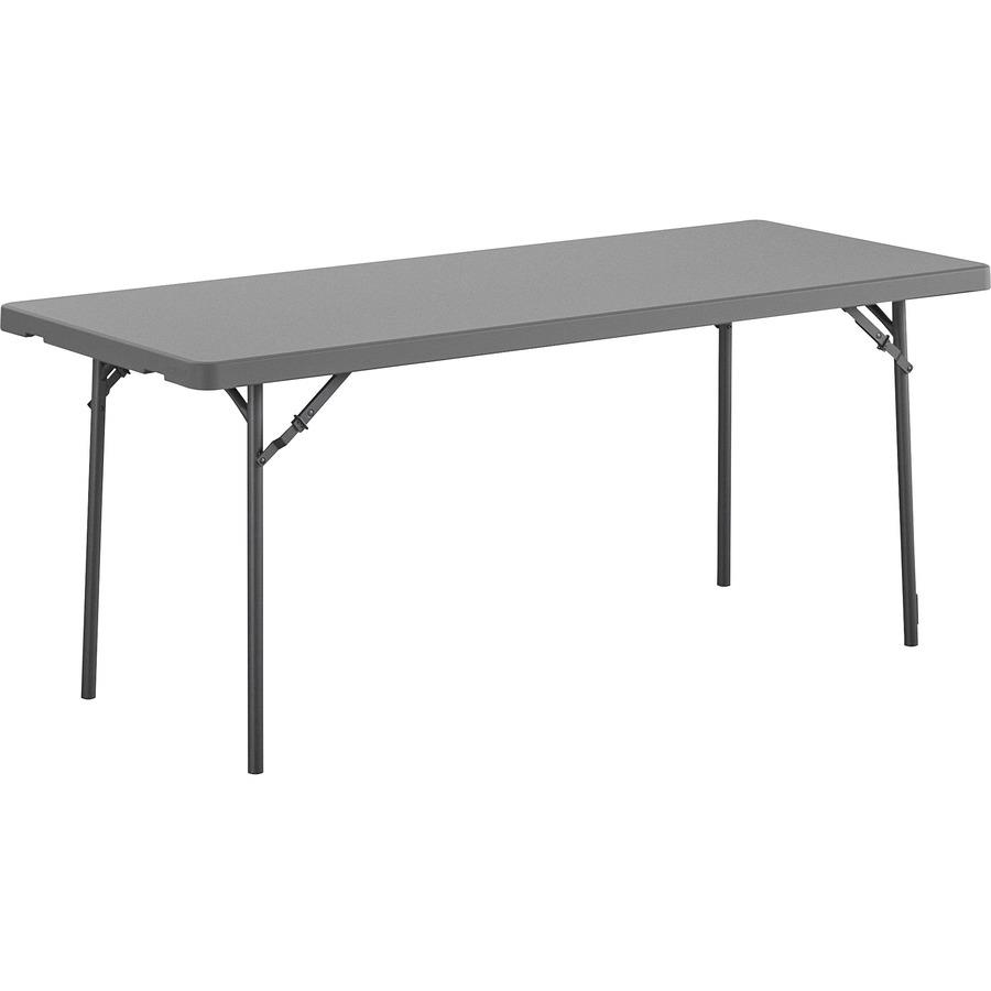 Dorel Zown Corner Blow Mold Large Folding Table - 4 Legs - 800 lb Capacity x 72 Dorel Zown Corner Blow Mold Large Folding Table - 4 Legs - 800 lb Capacity x 72